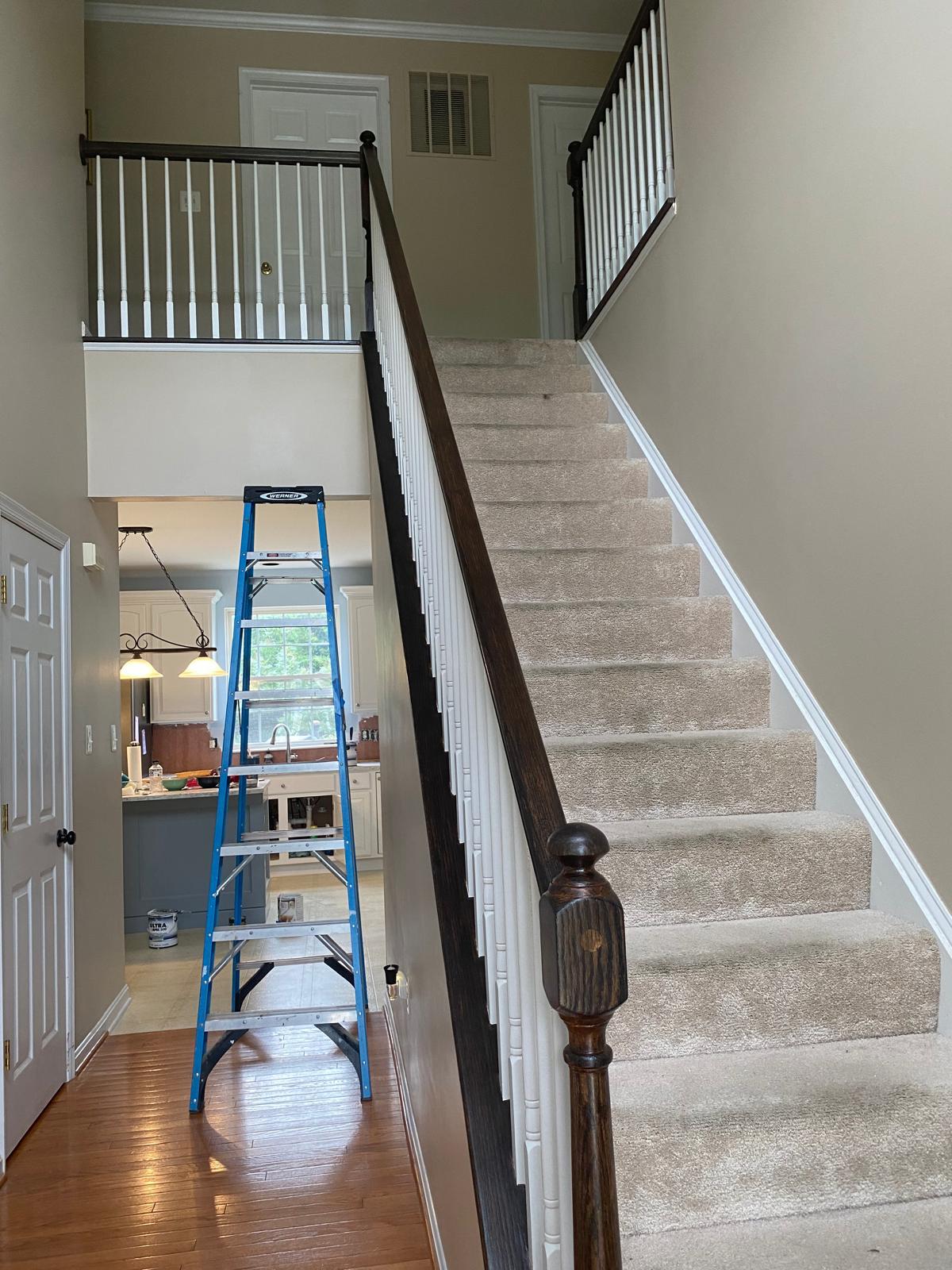 Staircase carpentry project
